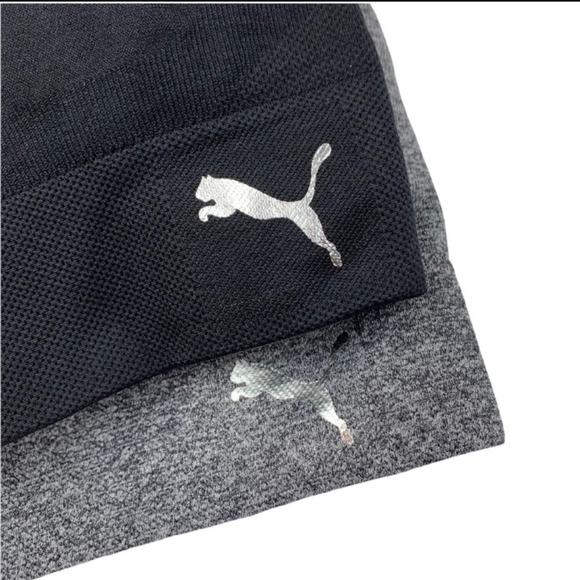 🆕 Puma | 2 Pack Convertible Seamless Sports Bras Grey & Black Size Medium - Picture 10 of 10